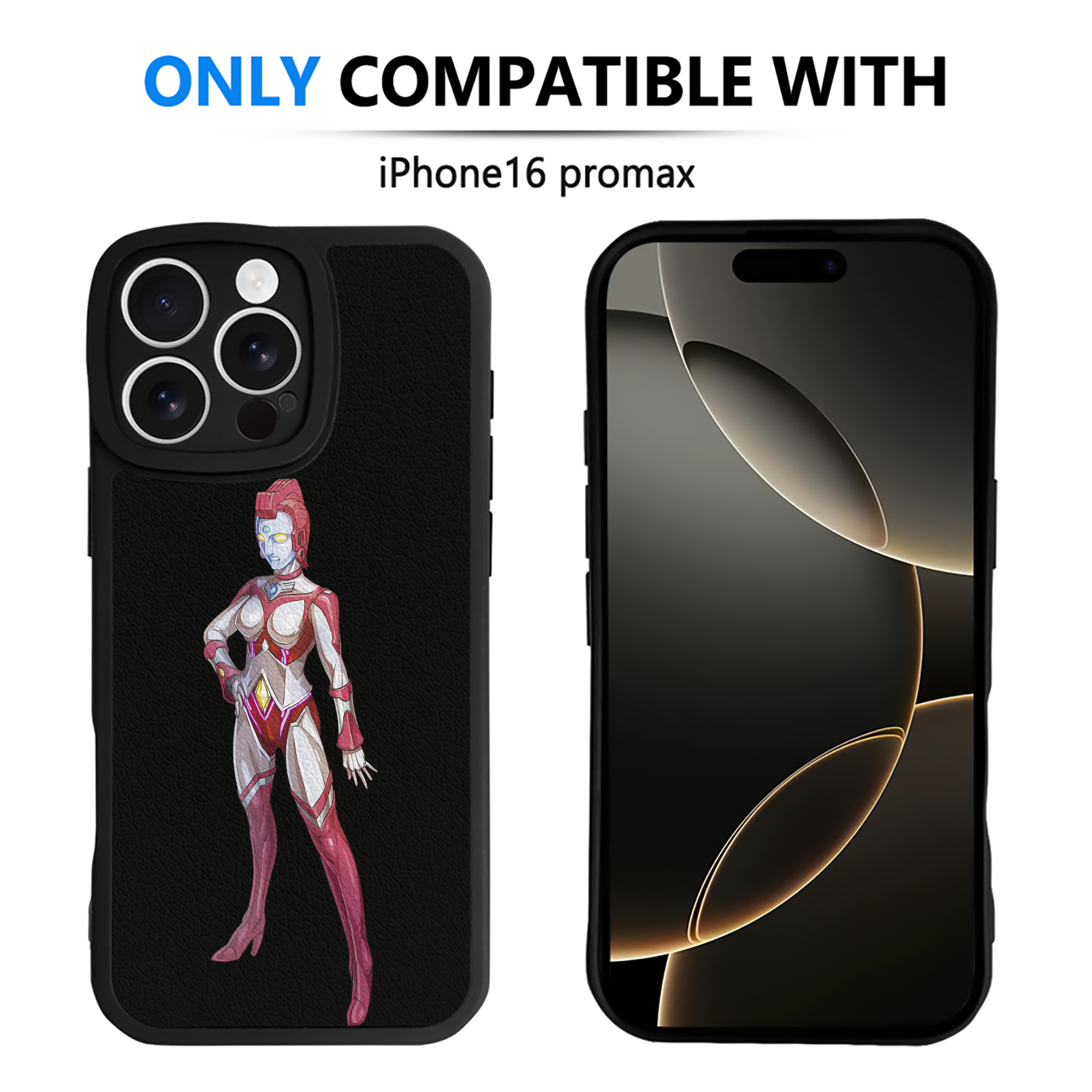 （画像用） ウルトラマン Ultraman 【iPhone 16シリーズ対応】シリコンスマホケース（レザー調） 材質：シリコン